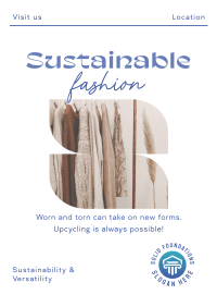 Elegant Minimalist Sustainable Fashion Poster Image Preview