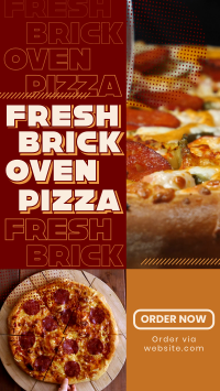Yummy Brick Oven Pizza YouTube Short Design