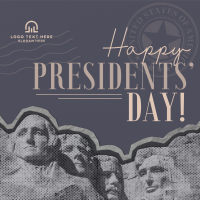 President's Day Mt. Rushmore Instagram Post Design