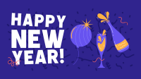 Happy New Year Facebook Event Cover Design