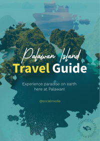 Palawan Travel Guide Flyer Design