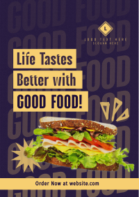 Contemporary Food Quote Poster Preview