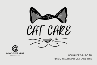 Cat Face Greeting Pinterest Cover Preview