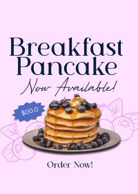 Breakfast Blueberry Pancake Poster Image Preview