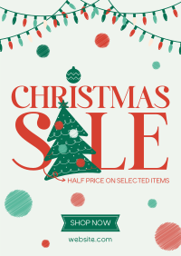 Christmas Sale for Everyone Poster Design