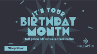Birthday Month Promo Facebook event cover Image Preview