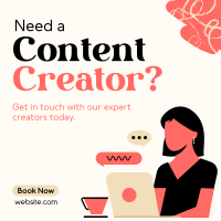 Need Content Creator Instagram Post Design