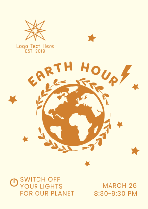 Recharging Earth Hour Flyer
