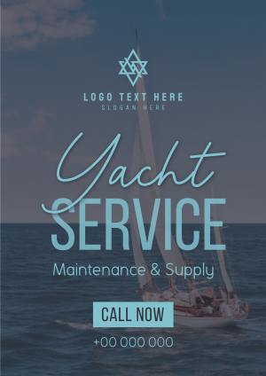 Yacht Maintenance Service Flyer Image Preview
