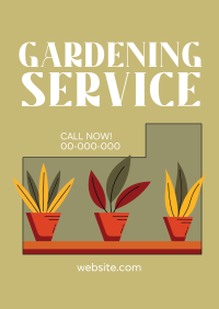Gardening Professionals Poster Design