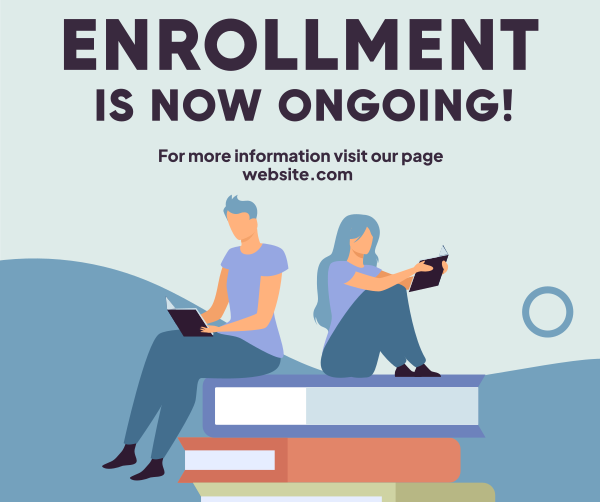 Enrollment Ongoing Facebook Post Design Image Preview
