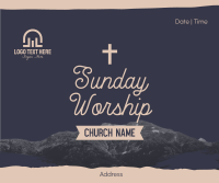 Church Sunday Worship Facebook post Image Preview