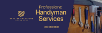 Modern Handyman Service Twitter Header Image Preview