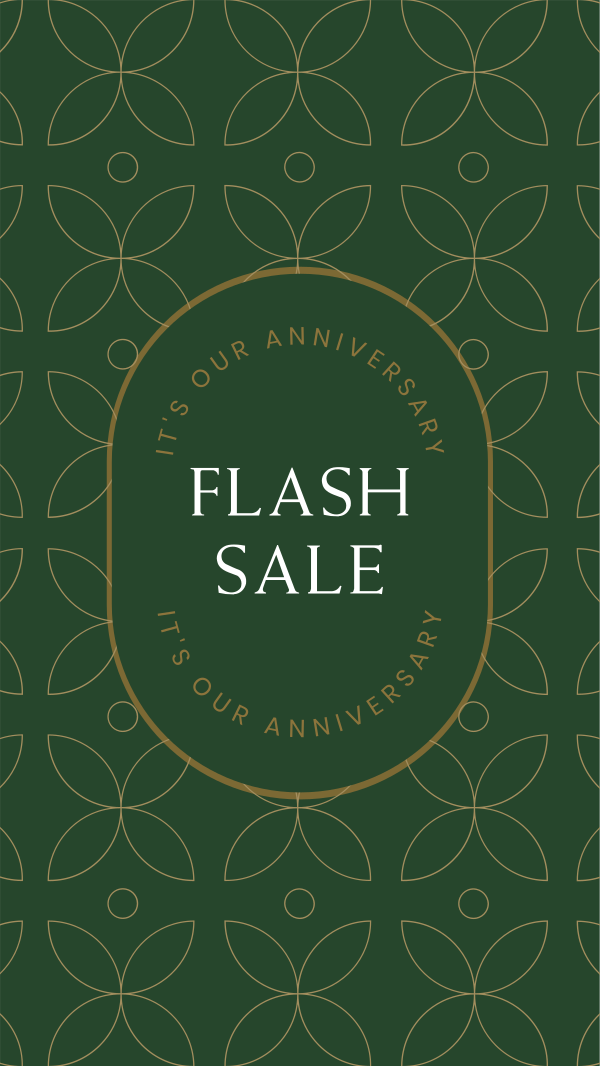 Anniversary Flash Sale Facebook Story Design