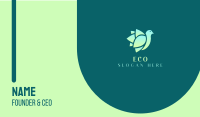 Green Eco Bird Business Card Image Preview