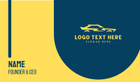 Yellow Flash Car Business Card Preview