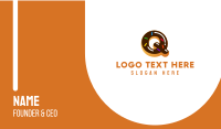Donut Bakeshop Letter Q Business Card Image Preview
