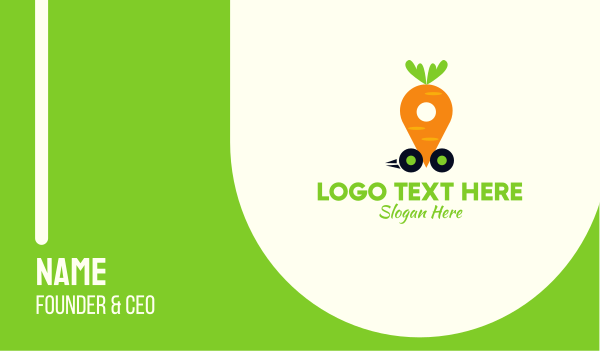 Carrot Car Business Card Design Image Preview