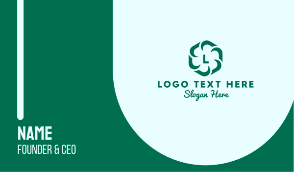 Green Organization Lettermark  Business Card Design Image Preview
