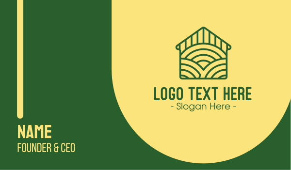 Green Farm House Business Card Design Image Preview