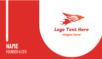Hot Flying Bird Business Card Image Preview