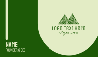 Green Forest Mountain Business Card Design