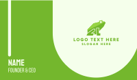 Green Frog Letter L Business Card Image Preview