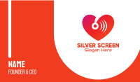 Disco Music Sound Heart  Business Card Image Preview