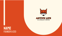 Geometric Fox Gaming  Business Card Image Preview