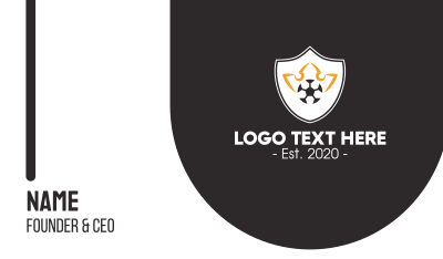 Soccer Club Crest Business Card Image Preview