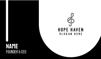 Modern Musical Note Outline Business Card Image Preview