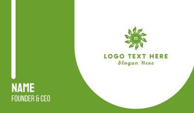 Organic Solar Energy Lettermark Business Card Image Preview