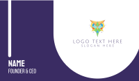 Colorful Geometric Owl Business Card Image Preview