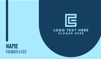 E & G Tech Monogram Business Card Image Preview
