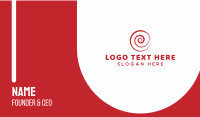 Red Spiral Business Card Image Preview