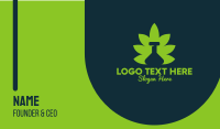 Marijuana Leaf Bottle Business Card Image Preview