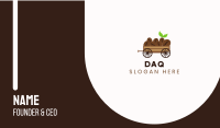 Organic Coffee Wagon Business Card Image Preview
