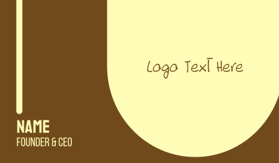Handwritten Brown Text Font Business Card Image Preview