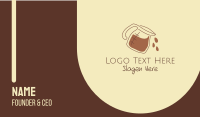 Coffee Maker Outline Business Card Image Preview