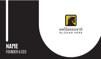 Yellow Square Horse  Business Card Image Preview