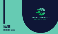 Tech Circuit Letter C Business Card Image Preview