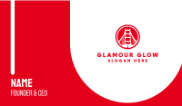 Red Round Bridge  Business Card Design