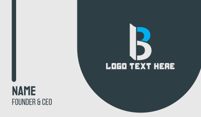 Generic Professional Letter B Business Card