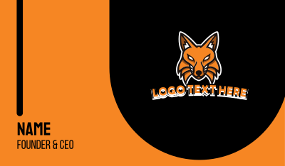 Foxy Fox Business Card Image Preview