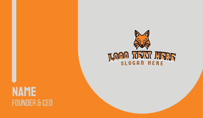Foxy Fox Business Card Image Preview