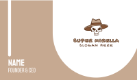 Fedora Skull Hat Business Card Image Preview