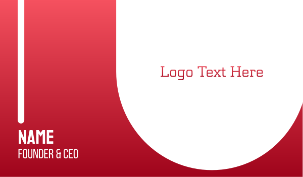 Red Typeface Business Card Design Image Preview