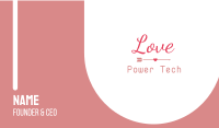 Love Wedding Wordmark Business Card Image Preview