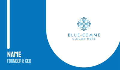 Blue Dahlia Business Card Image Preview