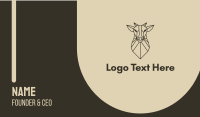 Geometric Minimal Animal Business Card Image Preview